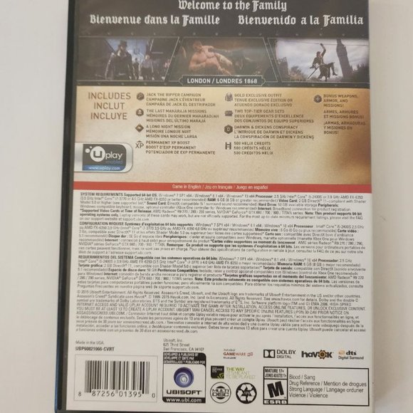 Assassin's Creed Syndicate Gold Edition 2014 PC Game - Picture 2 of 4